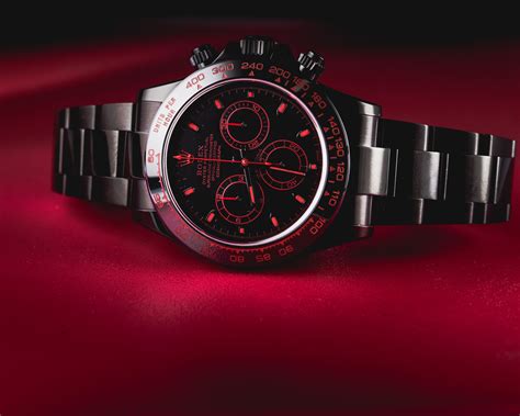 rolex daytona black & red|rolex daytona black bezel.